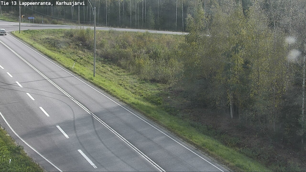 Weather Camera Image Väg 13 Karhusjärvi, Lappeenranta, Etelä-Karjala