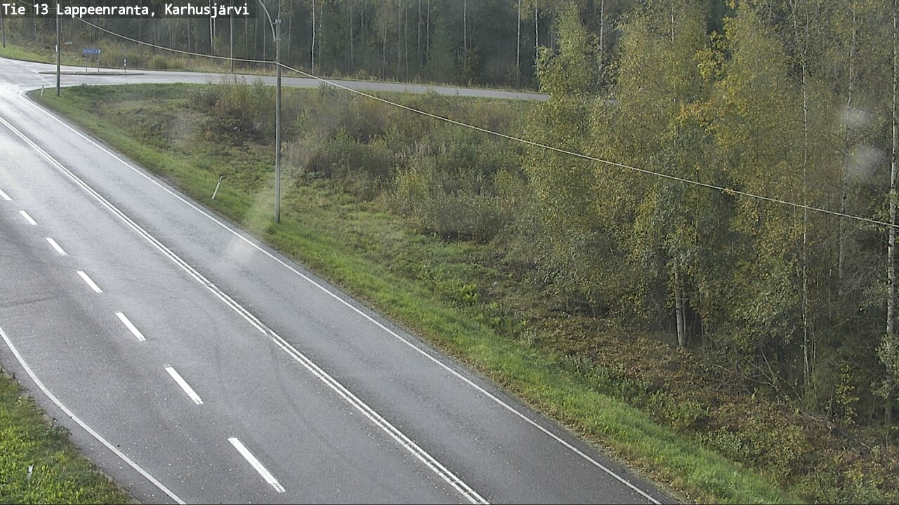 Weather Camera Image Road 13 Karhusjärvi, Lappeenranta, Etelä-Karjala