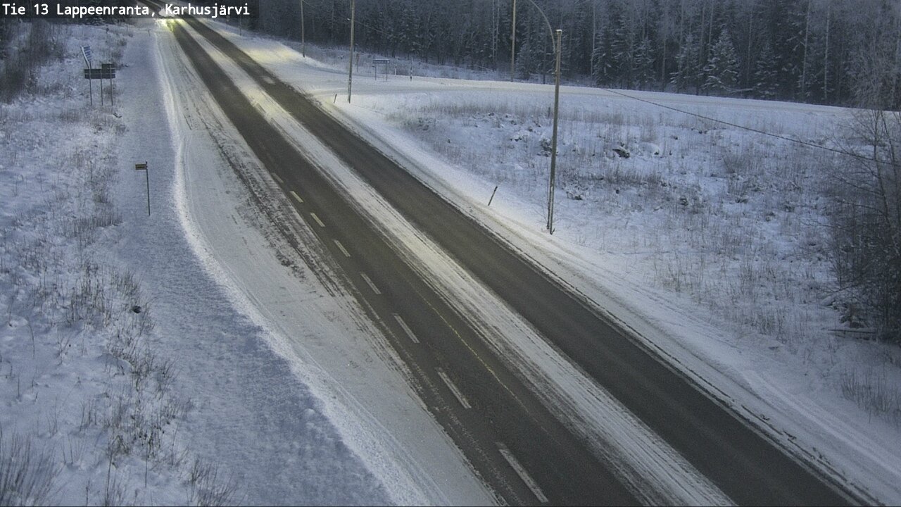 Weather Camera Image Road 13 Karhusjärvi, Lappeenranta, Etelä-Karjala