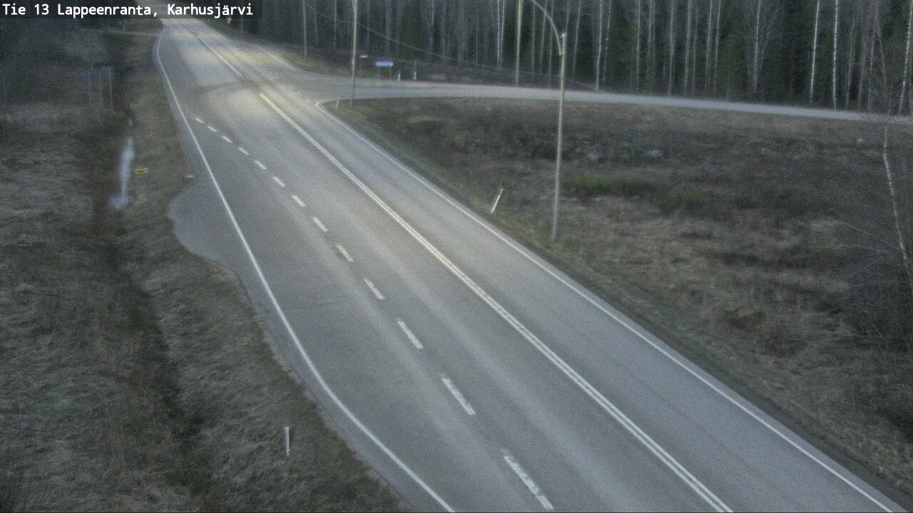 Weather Camera Image Väg 13 Karhusjärvi, Lappeenranta, Etelä-Karjala
