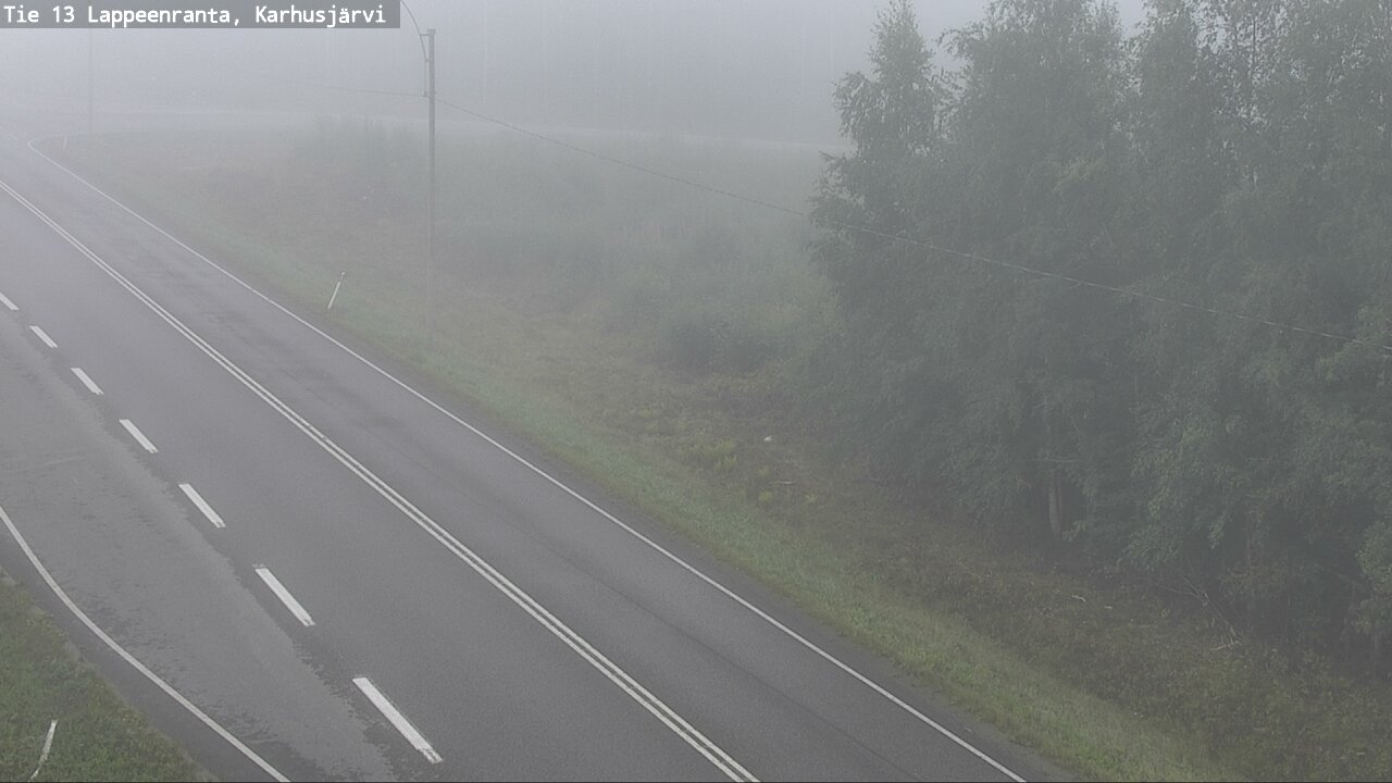 Weather Camera Image Road 13 Karhusjärvi, Lappeenranta, Etelä-Karjala