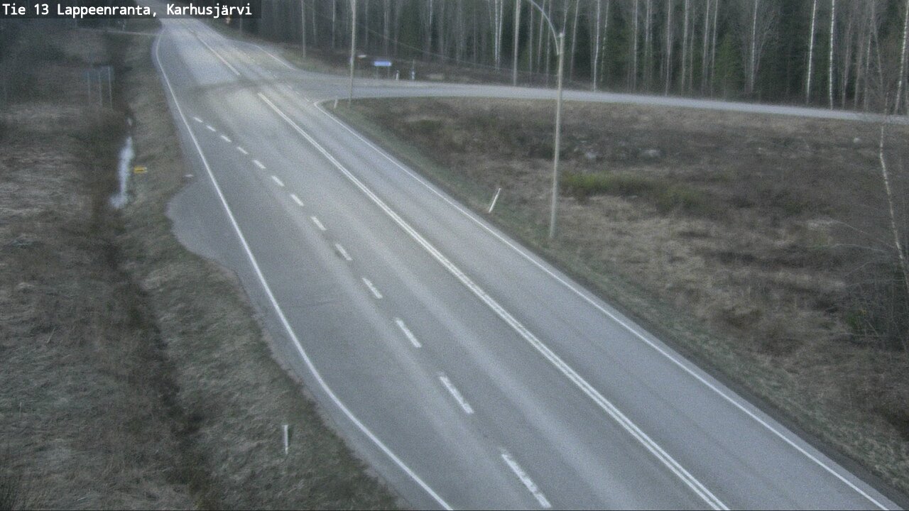 Weather Camera Image Väg 13 Karhusjärvi, Lappeenranta, Etelä-Karjala