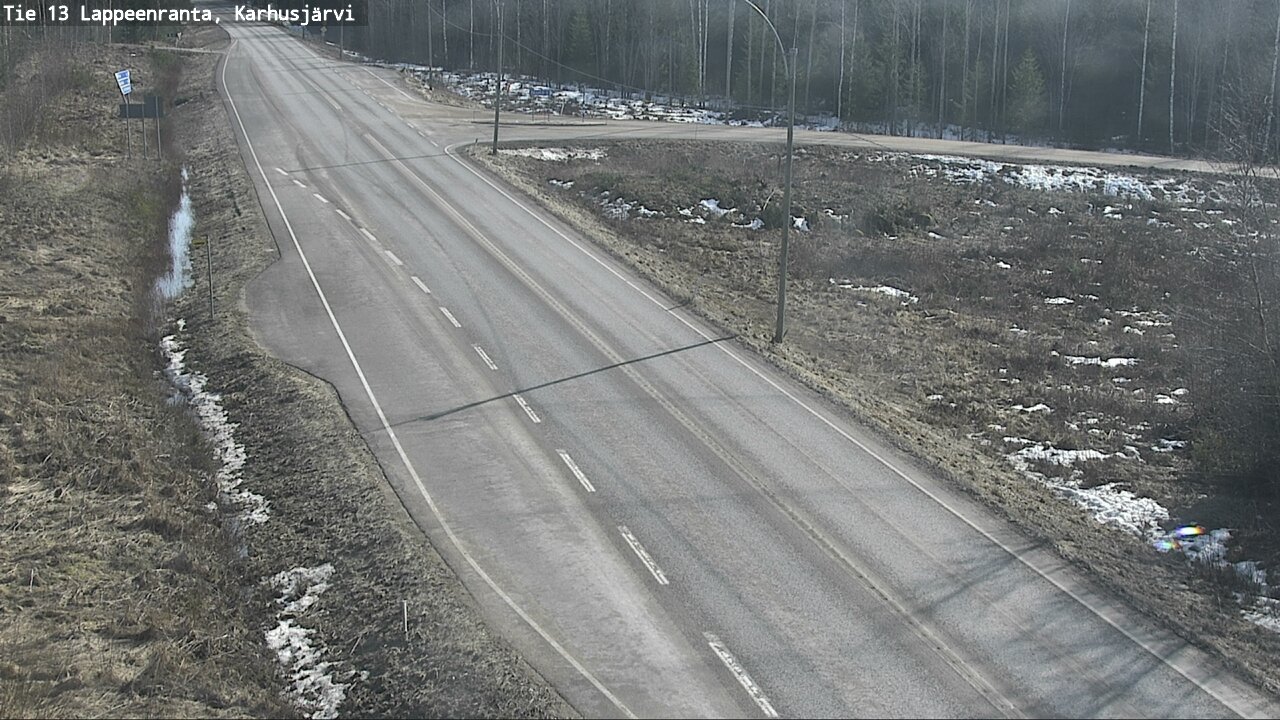Weather Camera Image Road 13 Karhusjärvi, Lappeenranta, Etelä-Karjala