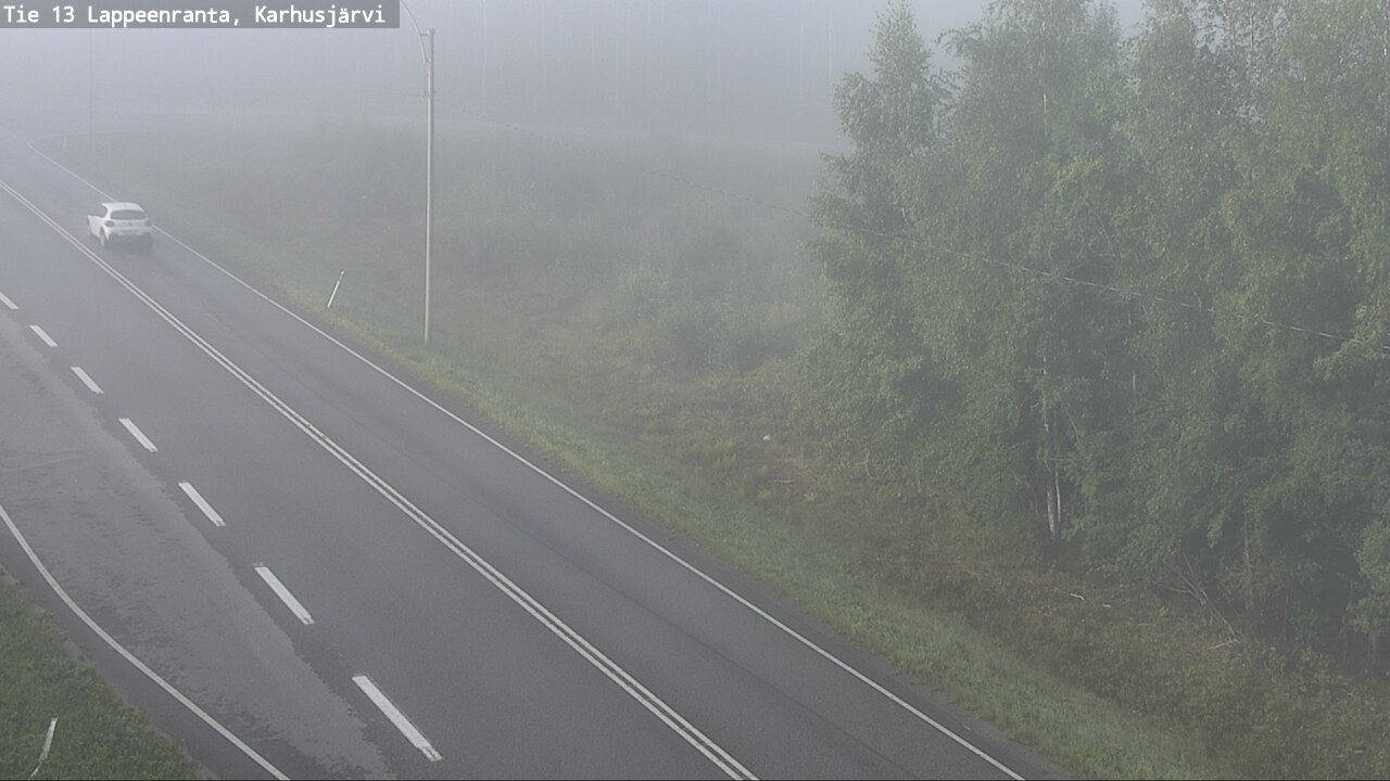 Weather Camera Image Road 13 Karhusjärvi, Lappeenranta, Etelä-Karjala