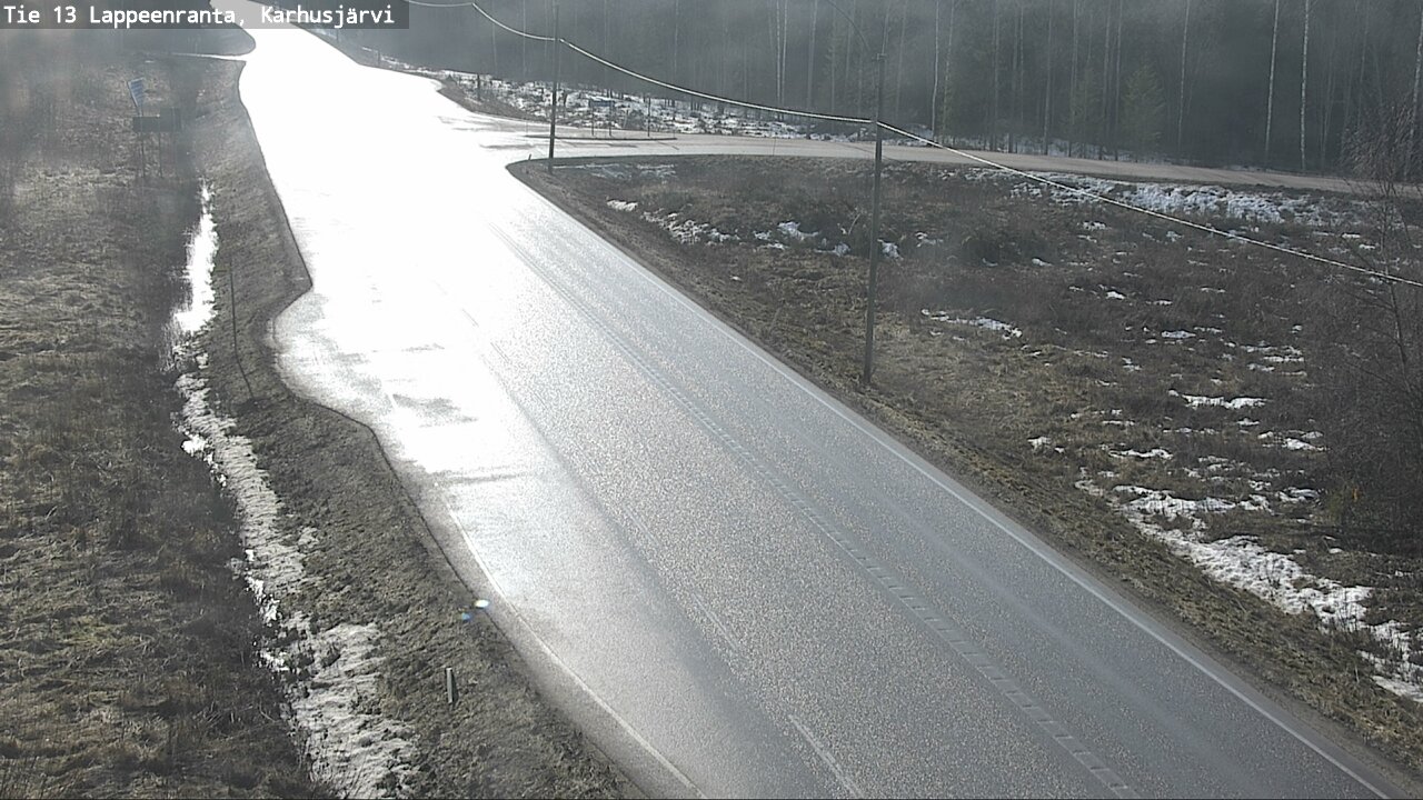Weather Camera Image Väg 13 Karhusjärvi, Lappeenranta, Etelä-Karjala