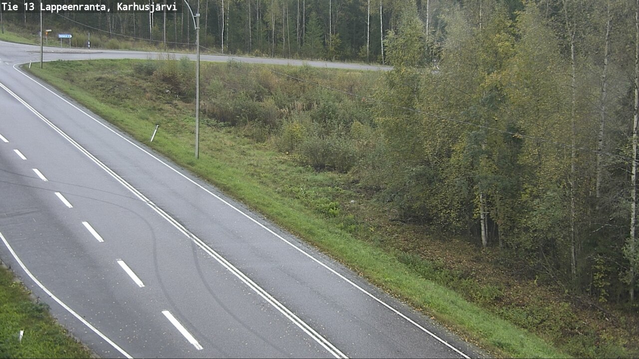 Weather Camera Image Väg 13 Karhusjärvi, Lappeenranta, Etelä-Karjala