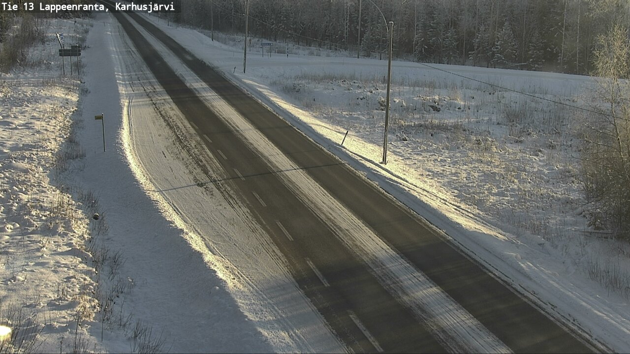 Weather Camera Image Road 13 Karhusjärvi, Lappeenranta, Etelä-Karjala