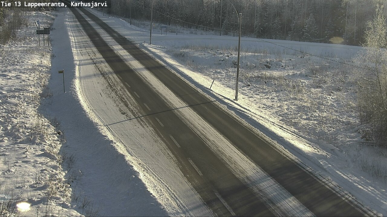 Weather Camera Image Road 13 Karhusjärvi, Lappeenranta, Etelä-Karjala