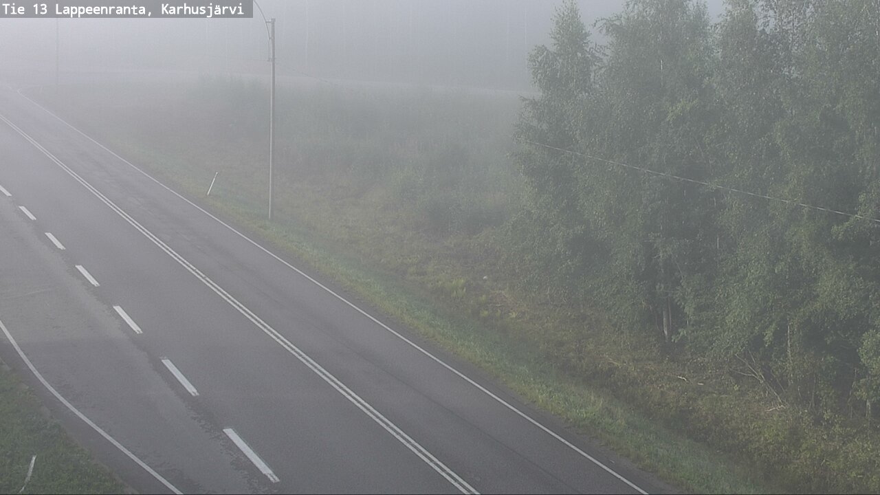 Weather Camera Image Road 13 Karhusjärvi, Lappeenranta, Etelä-Karjala