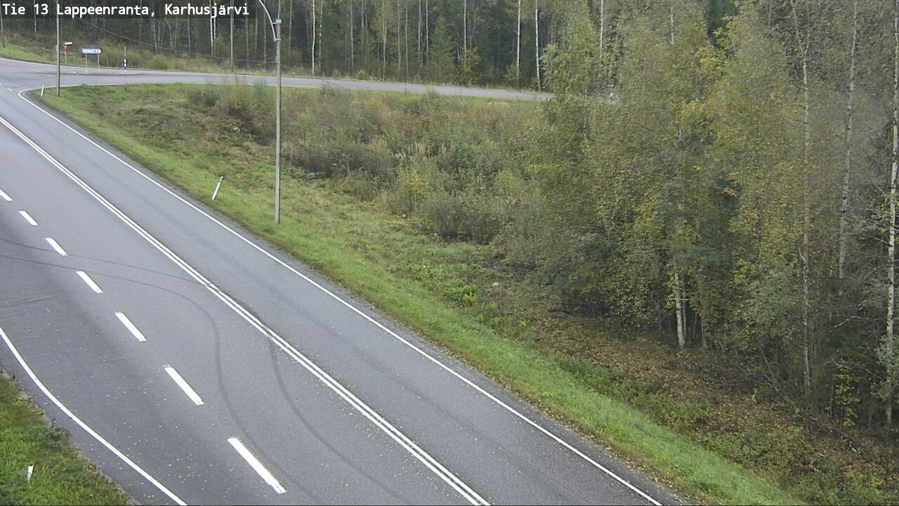 Weather Camera Image Road 13 Karhusjärvi, Lappeenranta, Etelä-Karjala