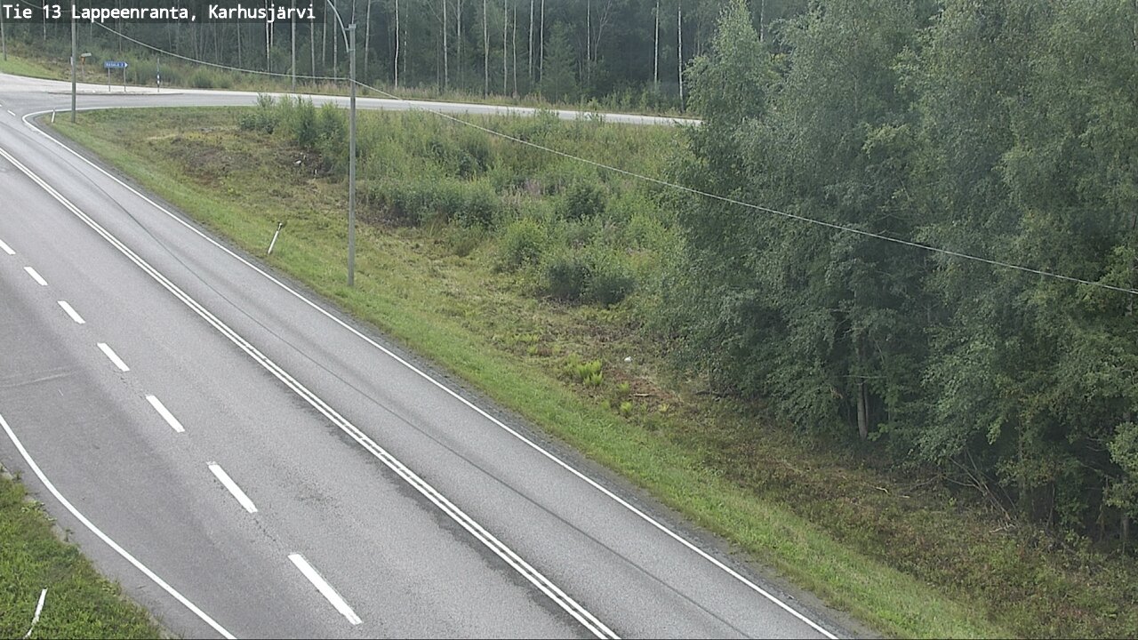 Weather Camera Image Road 13 Karhusjärvi, Lappeenranta, Etelä-Karjala
