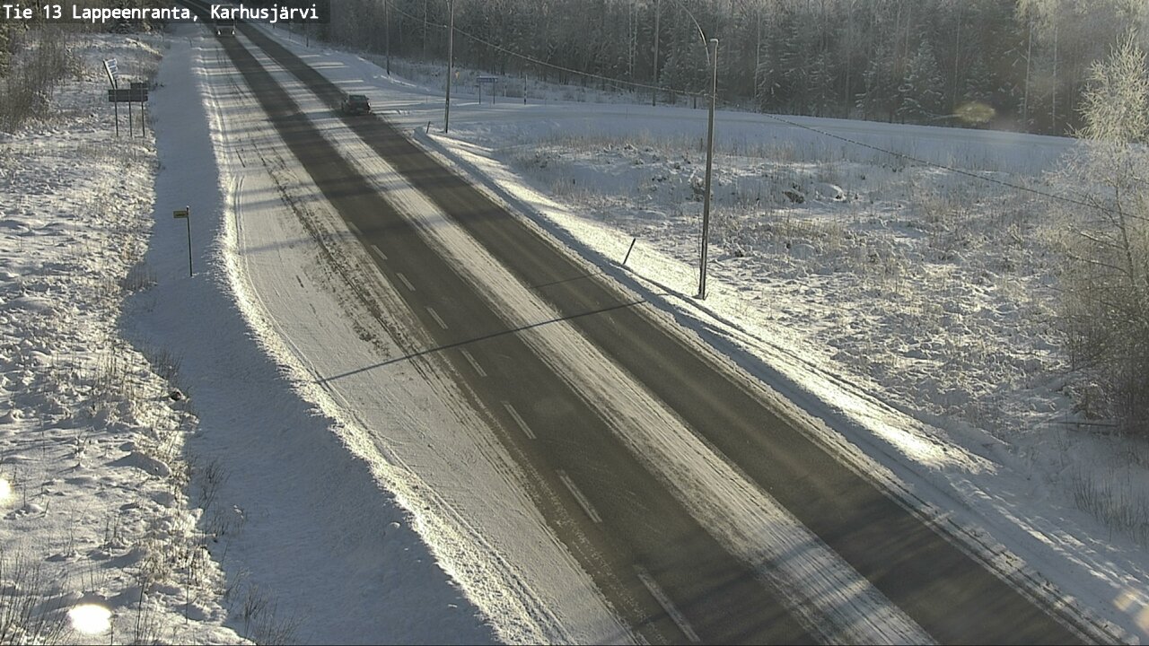 Weather Camera Image Road 13 Karhusjärvi, Lappeenranta, Etelä-Karjala