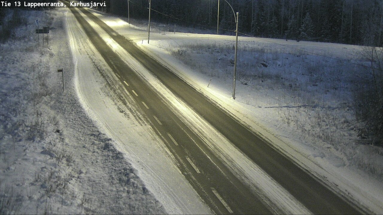 Weather Camera Image Road 13 Karhusjärvi, Lappeenranta, Etelä-Karjala