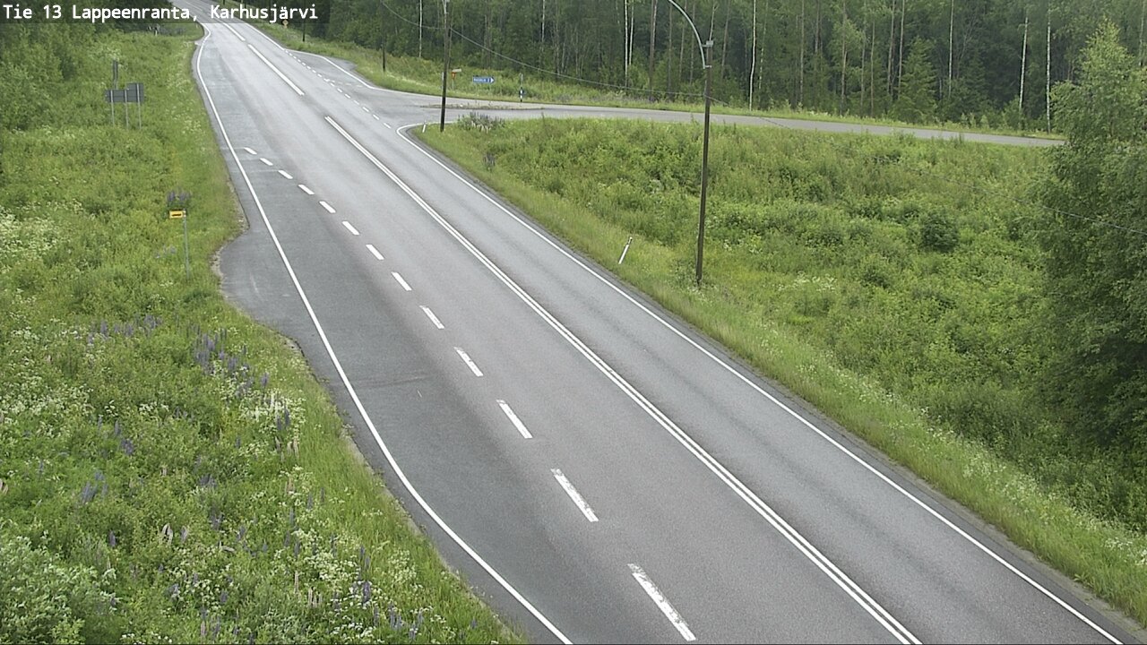 Weather Camera Image Väg 13 Karhusjärvi, Lappeenranta, Etelä-Karjala
