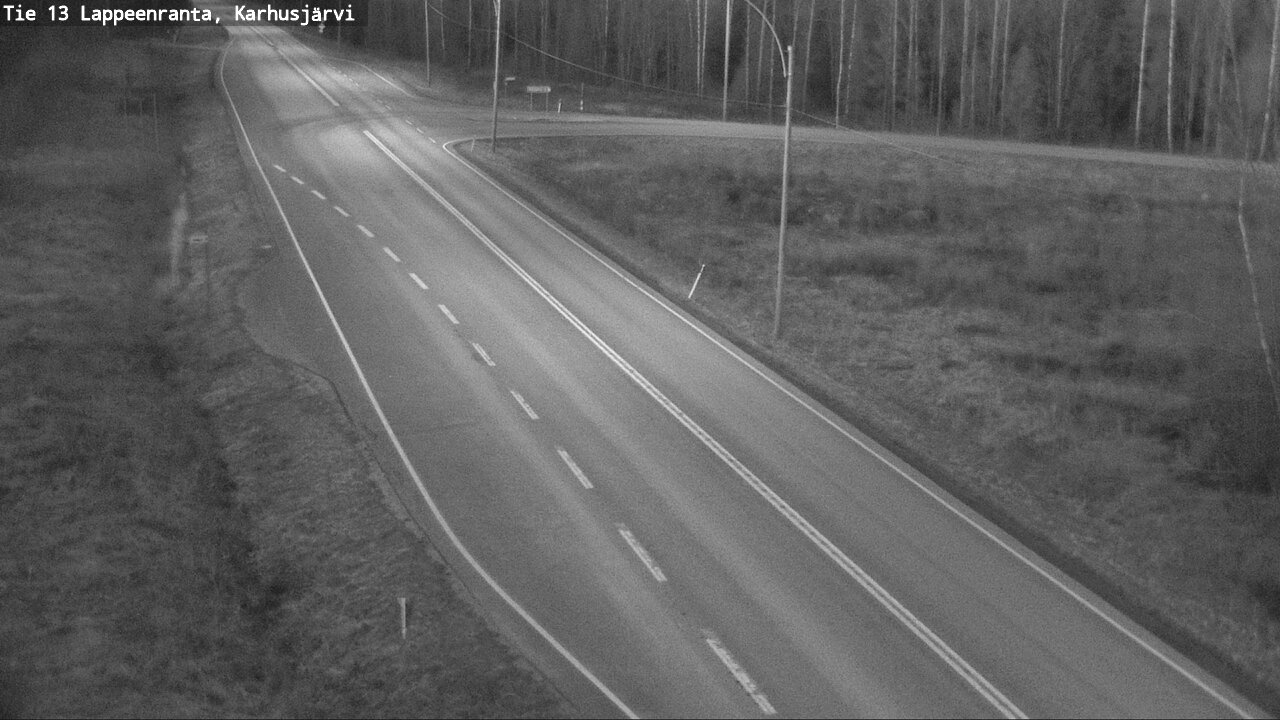 Weather Camera Image Väg 13 Karhusjärvi, Lappeenranta, Etelä-Karjala