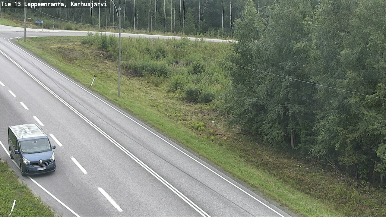 Weather Camera Image Road 13 Karhusjärvi, Lappeenranta, Etelä-Karjala