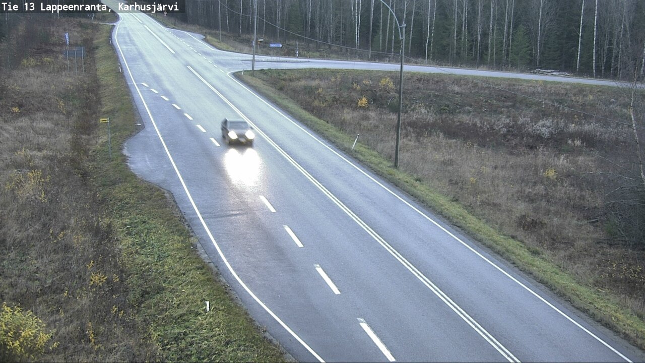 Weather Camera Image Road 13 Karhusjärvi, Lappeenranta, Etelä-Karjala