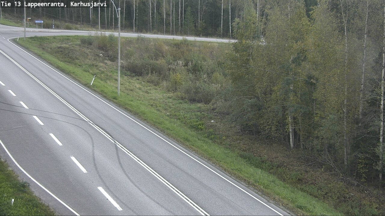 Weather Camera Image Road 13 Karhusjärvi, Lappeenranta, Etelä-Karjala
