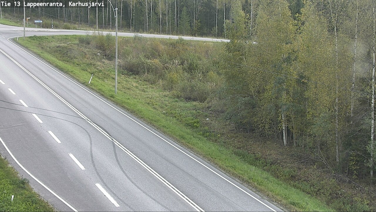 Weather Camera Image Road 13 Karhusjärvi, Lappeenranta, Etelä-Karjala