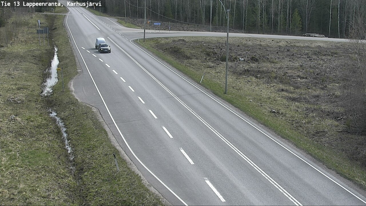 Weather Camera Image Road 13 Karhusjärvi, Lappeenranta, Etelä-Karjala