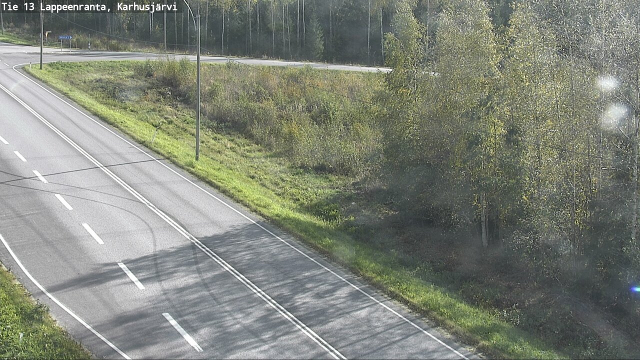 Weather Camera Image Väg 13 Karhusjärvi, Lappeenranta, Etelä-Karjala