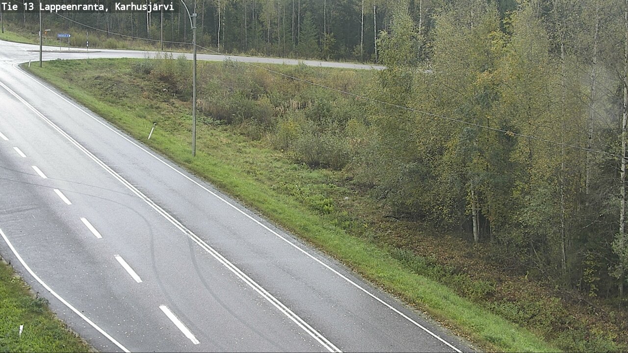 Weather Camera Image Road 13 Karhusjärvi, Lappeenranta, Etelä-Karjala