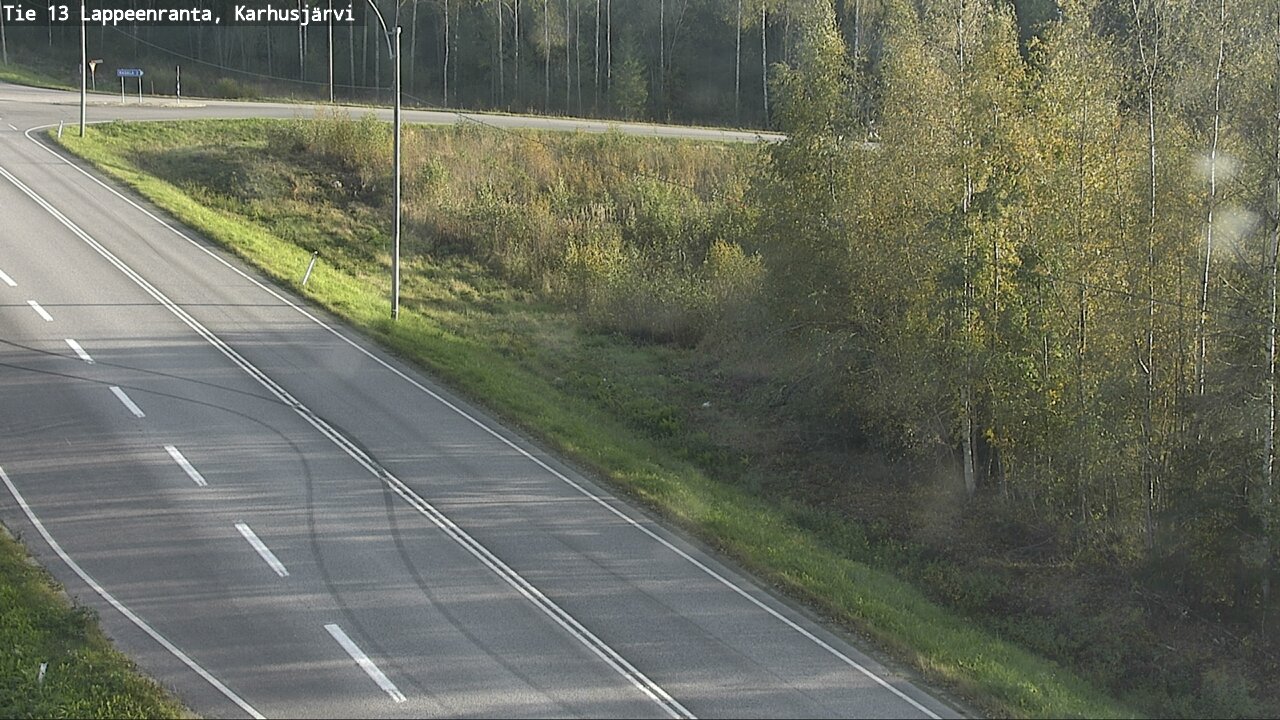 Weather Camera Image Väg 13 Karhusjärvi, Lappeenranta, Etelä-Karjala
