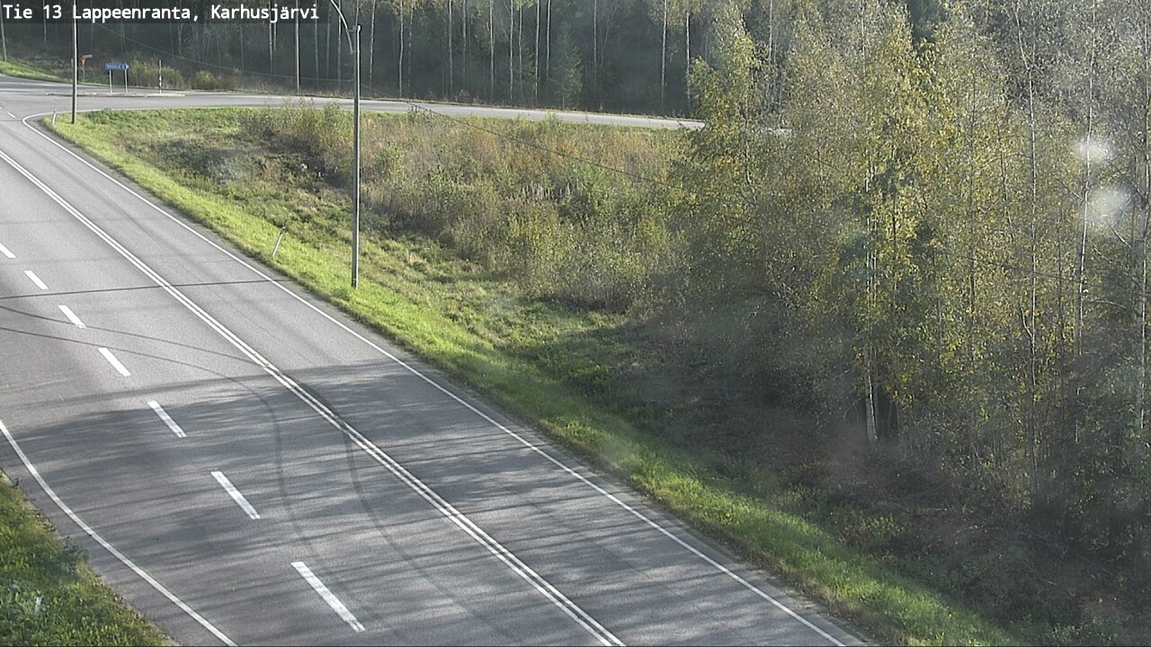 Weather Camera Image Väg 13 Karhusjärvi, Lappeenranta, Etelä-Karjala