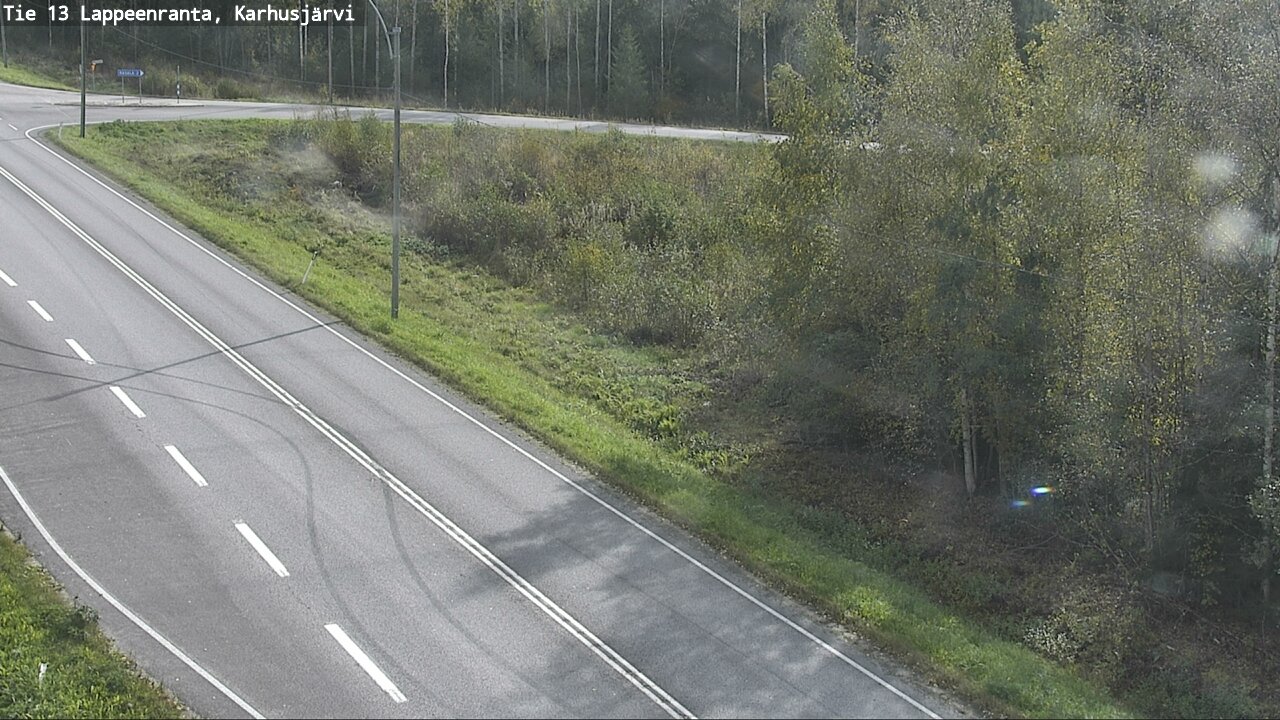 Weather Camera Image Road 13 Karhusjärvi, Lappeenranta, Etelä-Karjala