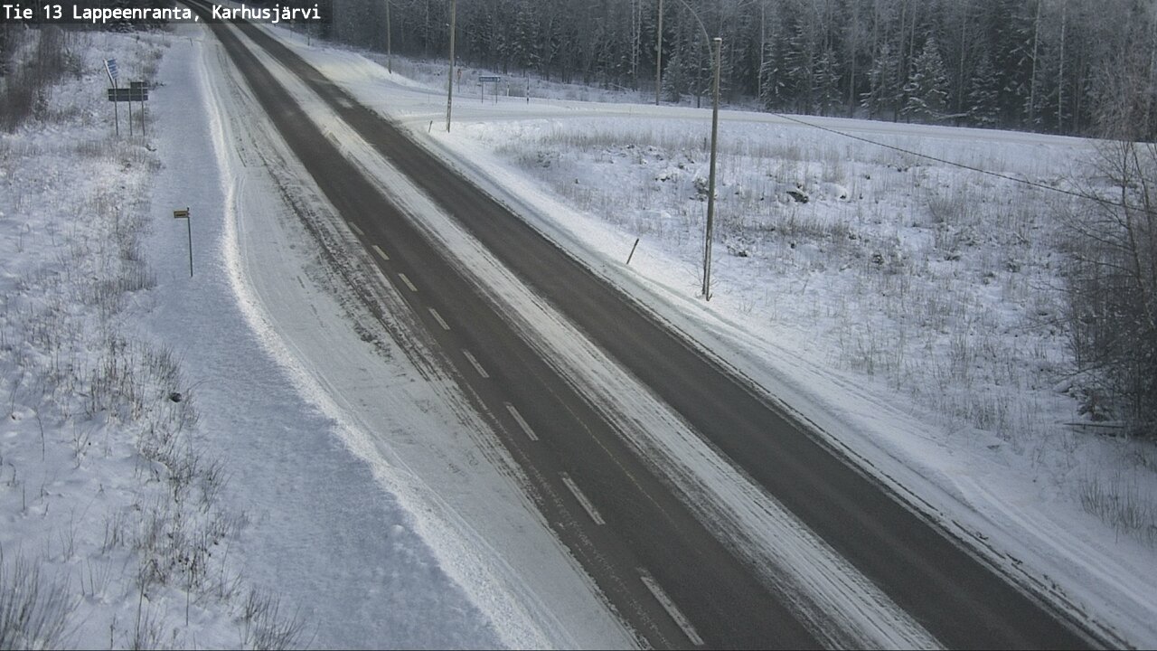 Weather Camera Image Road 13 Karhusjärvi, Lappeenranta, Etelä-Karjala