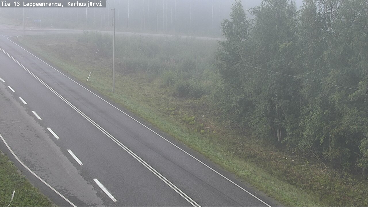 Weather Camera Image Road 13 Karhusjärvi, Lappeenranta, Etelä-Karjala