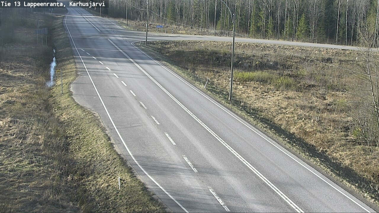 Weather Camera Image Road 13 Karhusjärvi, Lappeenranta, Etelä-Karjala