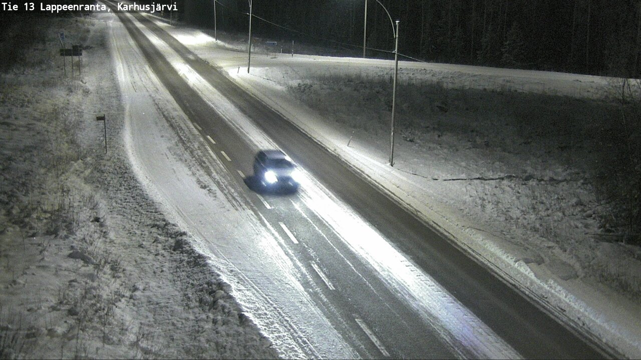 Weather Camera Image Road 13 Karhusjärvi, Lappeenranta, Etelä-Karjala