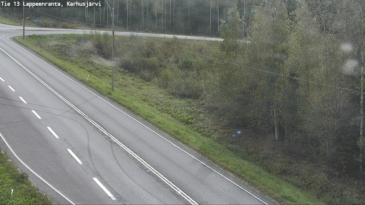 Weather Camera Image Road 13 Karhusjärvi, Lappeenranta, Etelä-Karjala
