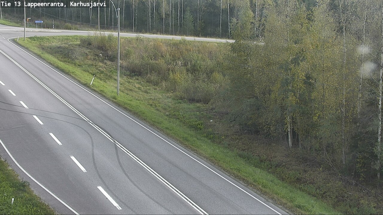 Weather Camera Image Väg 13 Karhusjärvi, Lappeenranta, Etelä-Karjala