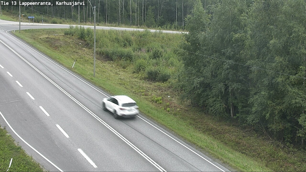 Weather Camera Image Road 13 Karhusjärvi, Lappeenranta, Etelä-Karjala