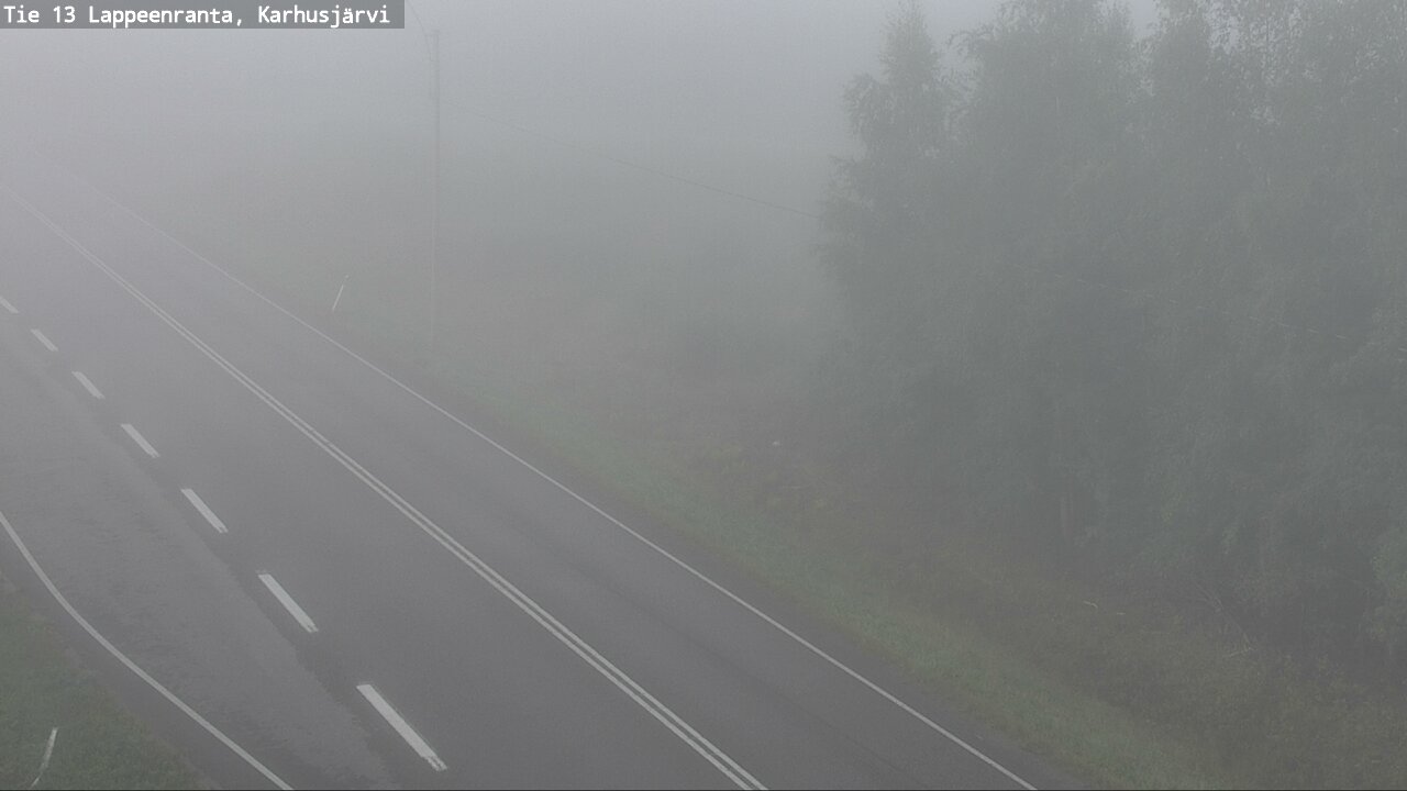 Weather Camera Image Road 13 Karhusjärvi, Lappeenranta, Etelä-Karjala