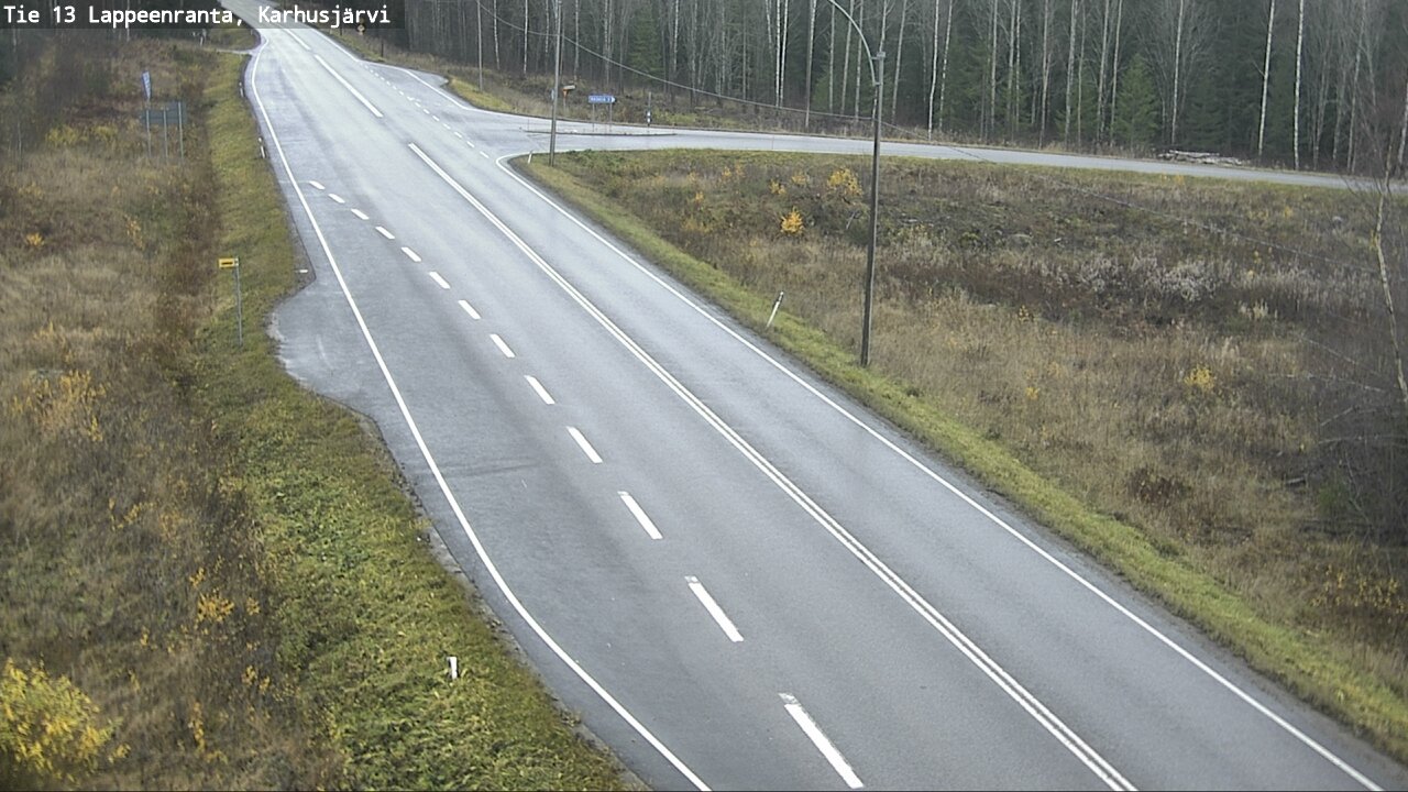 Weather Camera Image Road 13 Karhusjärvi, Lappeenranta, Etelä-Karjala