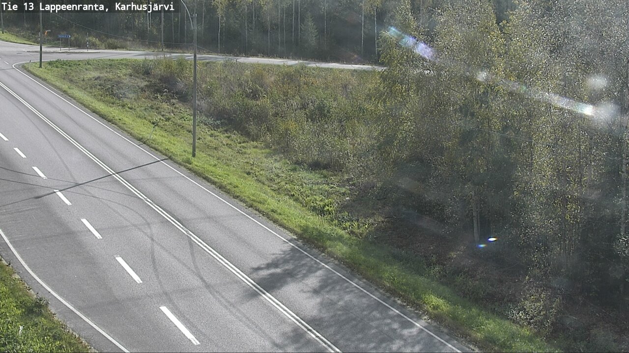 Weather Camera Image Road 13 Karhusjärvi, Lappeenranta, Etelä-Karjala