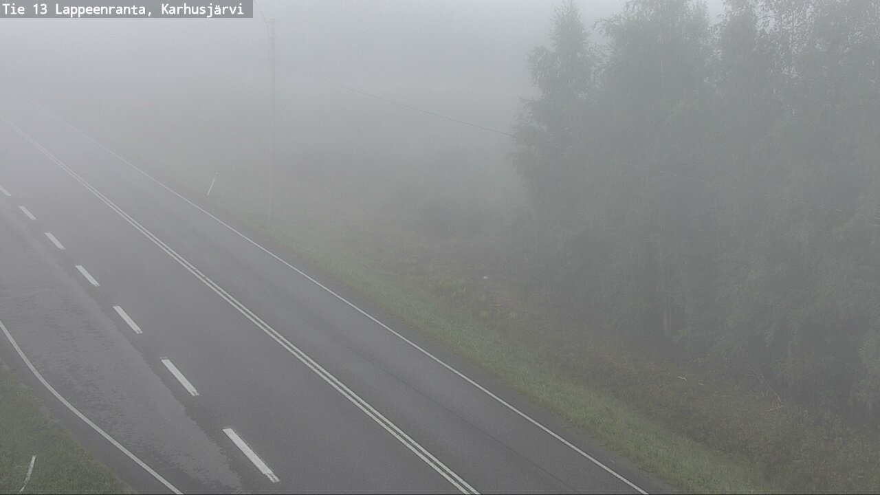 Weather Camera Image Road 13 Karhusjärvi, Lappeenranta, Etelä-Karjala