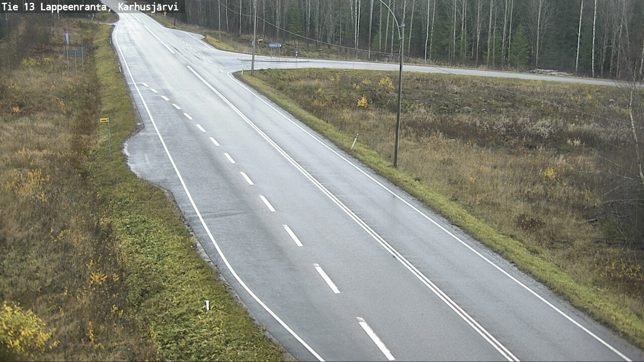 Weather Camera Image Road 13 Karhusjärvi, Lappeenranta, Etelä-Karjala