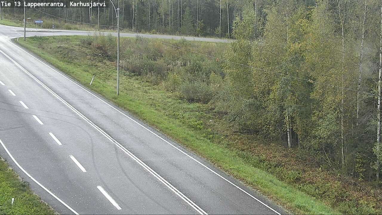 Weather Camera Image Road 13 Karhusjärvi, Lappeenranta, Etelä-Karjala