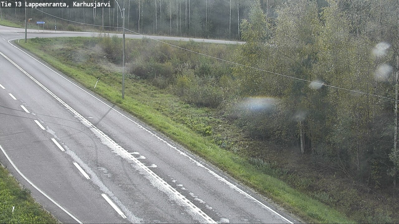 Weather Camera Image Road 13 Karhusjärvi, Lappeenranta, Etelä-Karjala