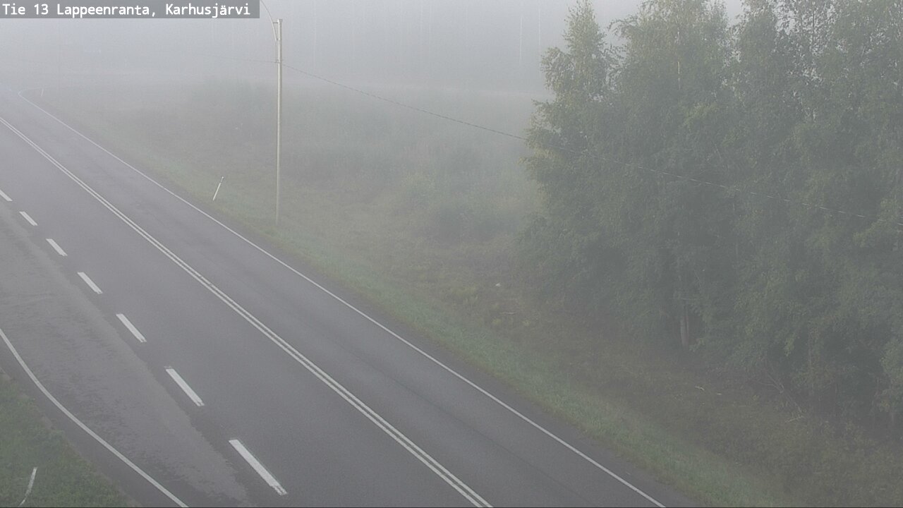 Weather Camera Image Road 13 Karhusjärvi, Lappeenranta, Etelä-Karjala