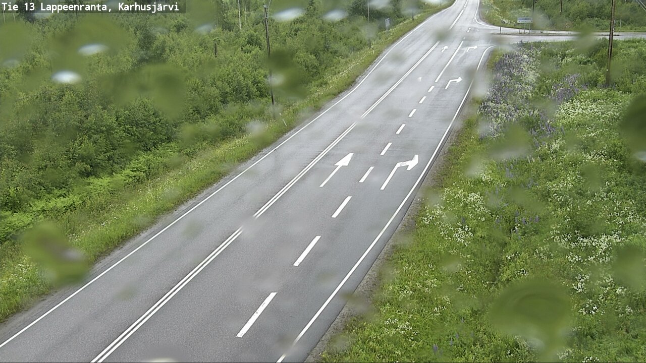 Weather Camera Image Väg 13 Karhusjärvi, Lappeenranta, Etelä-Karjala