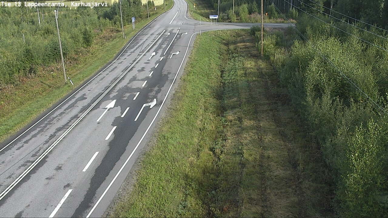 Weather Camera Image Road 13 Karhusjärvi, Lappeenranta, Etelä-Karjala