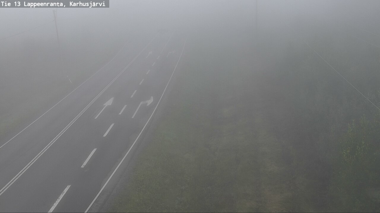 Weather Camera Image Road 13 Karhusjärvi, Lappeenranta, Etelä-Karjala