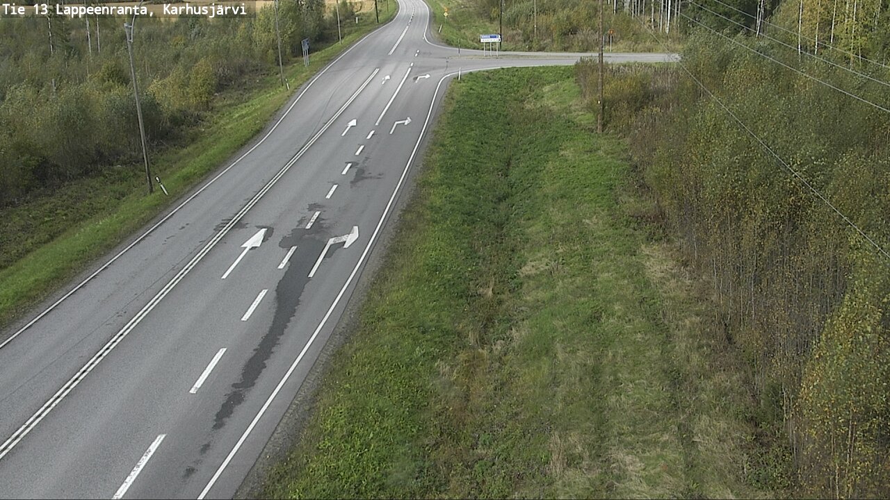 Weather Camera Image Road 13 Karhusjärvi, Lappeenranta, Etelä-Karjala