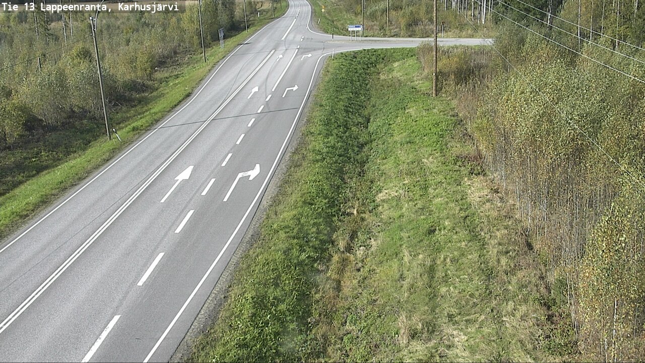 Weather Camera Image Road 13 Karhusjärvi, Lappeenranta, Etelä-Karjala