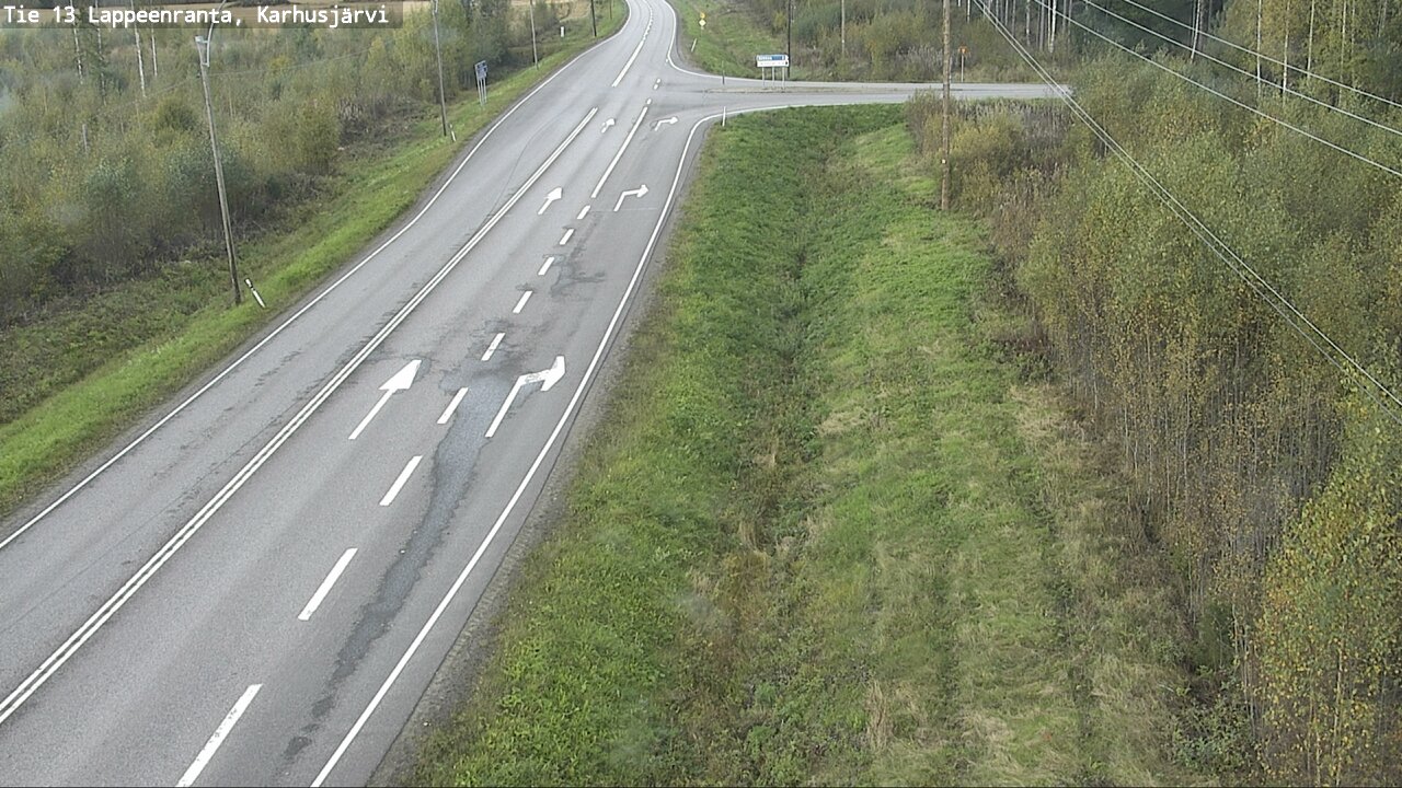 Weather Camera Image Road 13 Karhusjärvi, Lappeenranta, Etelä-Karjala